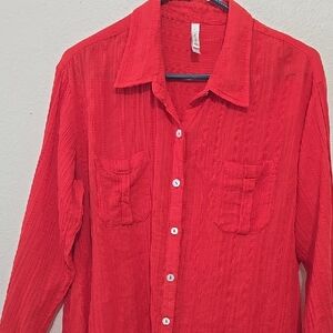 Helen Jon Vibrant Red Garment M